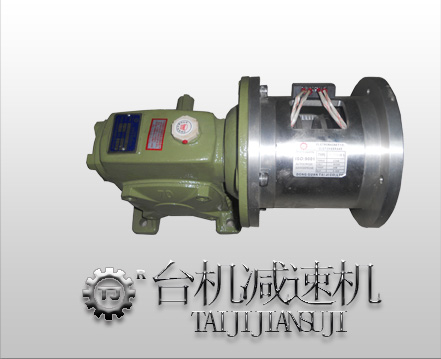 蜗轮蜗杆减速机带双法兰离合刹车器